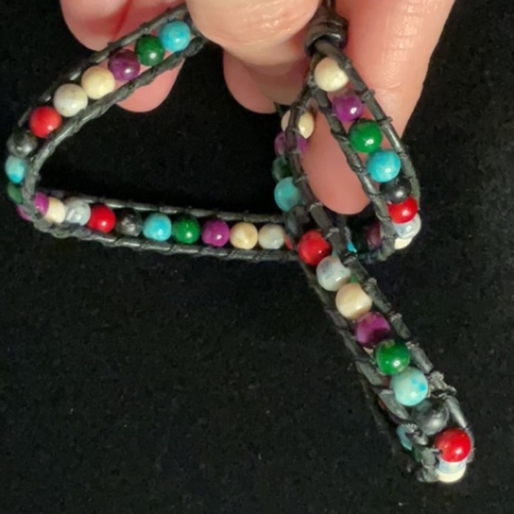 Multicolor Beaded Wrap Bracelet - Picture 3 of 6